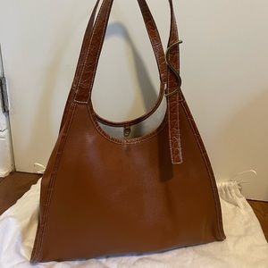 Staud Rey Leather Tote Bag